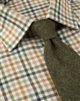 Ascot Tattersall Check Cotton & Wool Shirt